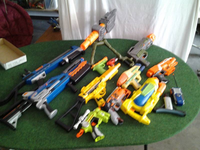 Arsenal Of Nerf & Other Water Guns