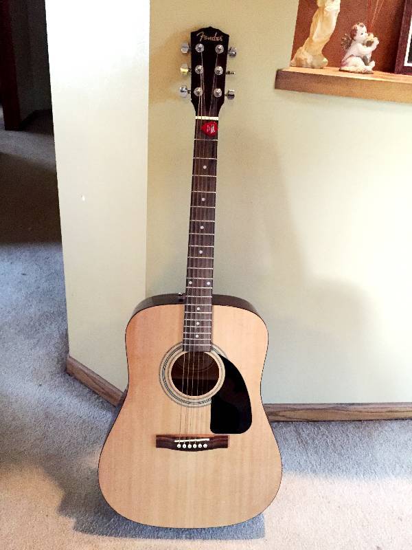 lot 125 image: Fender Acoustic and Gigbag