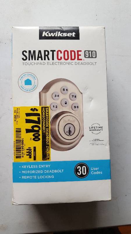 Kwikset Smart Code 910. Touchpad electronic deadbolt