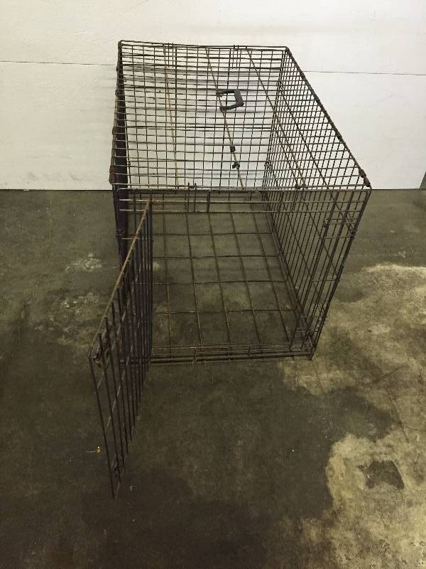 lot 11 image: LARGE DOG KENNEL 2 X 3 X 26 HIGH
