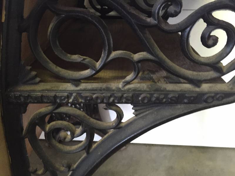 lot 52 image: VINTAGE SCHOOL DESK