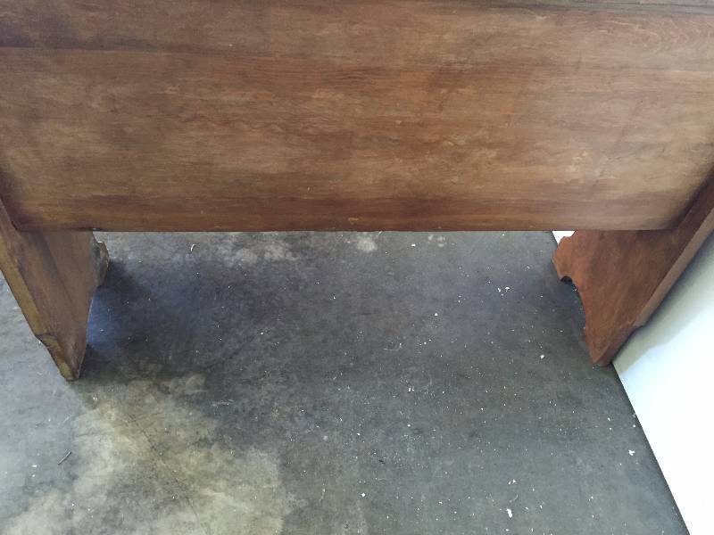 lot 57 image: 46 WOODEN BENCH