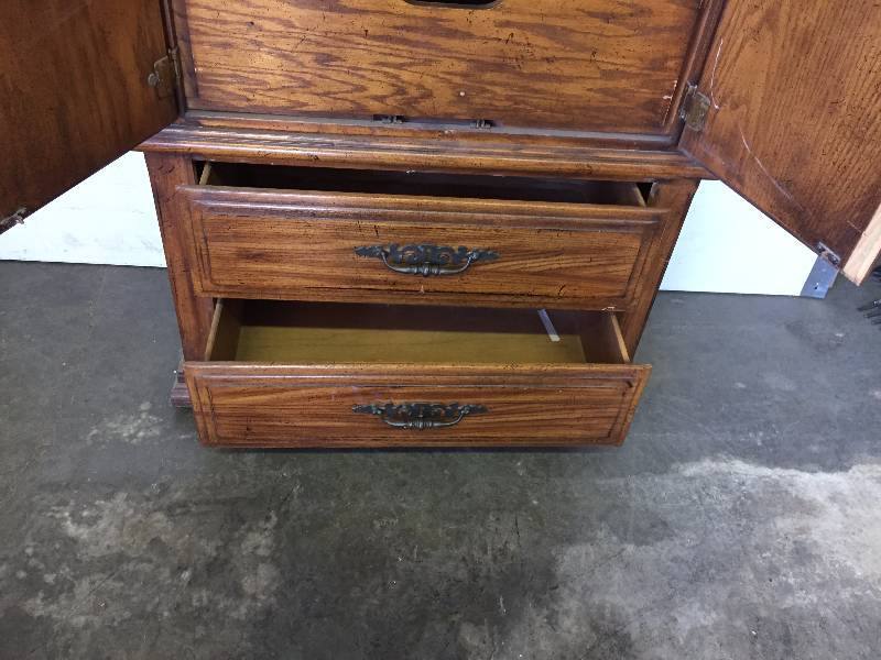 lot 63 image: DRESSER WITH STORAGE