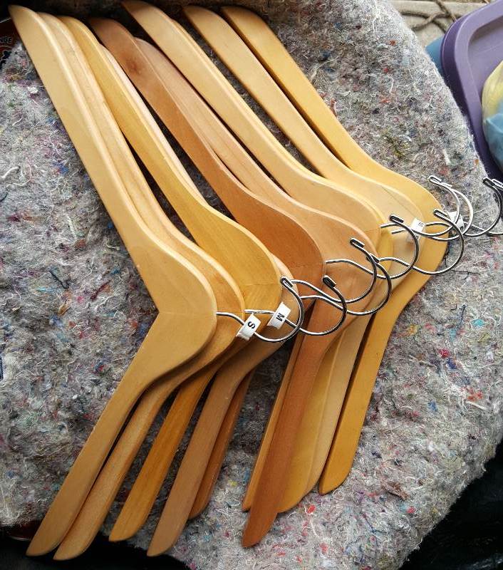 Lot of 30 proffessional wood coat hangers
