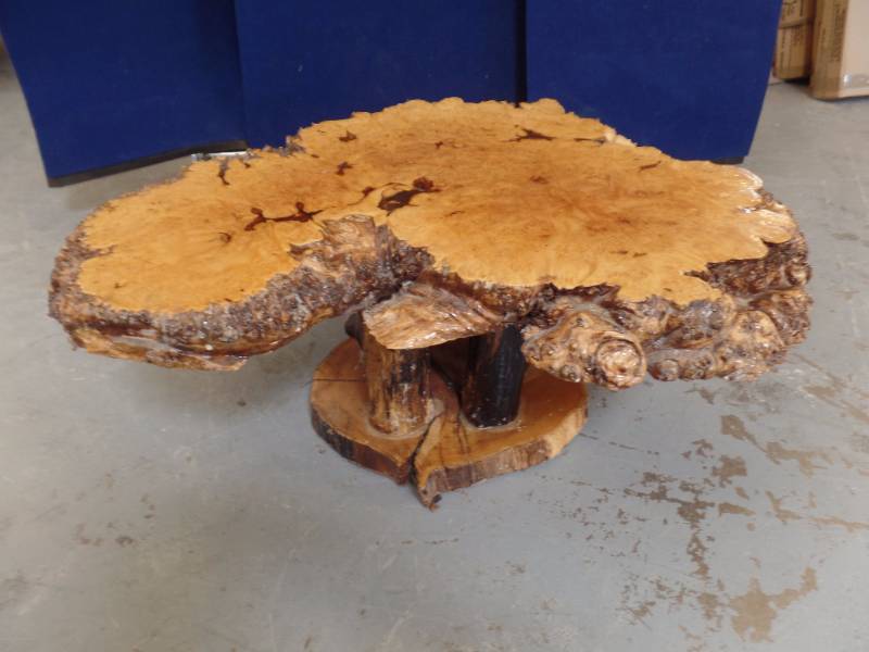 Burl Wood Table