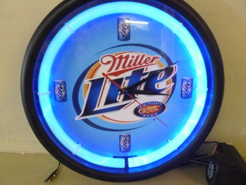 Miller Lite Neon Clock