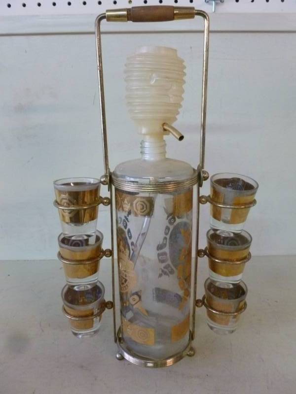 Vintage Liquor Serving Set