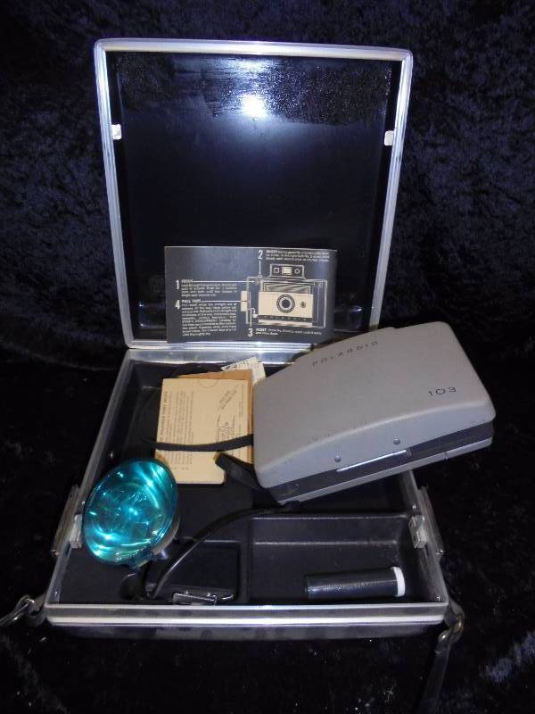 Vintage Polaroid Camera in Hardcase