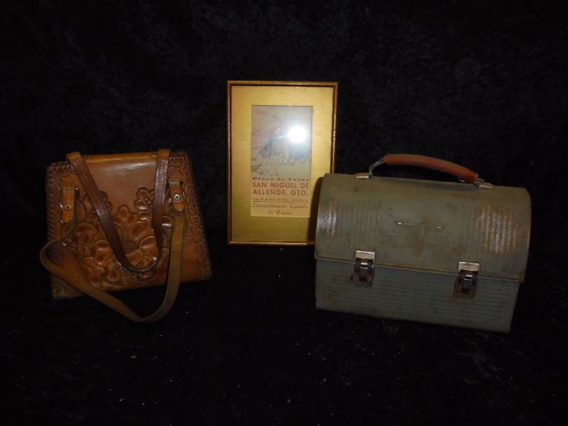 Lot - Metal Lunch Box, Leather Purse, 1963 Plaza De Toros