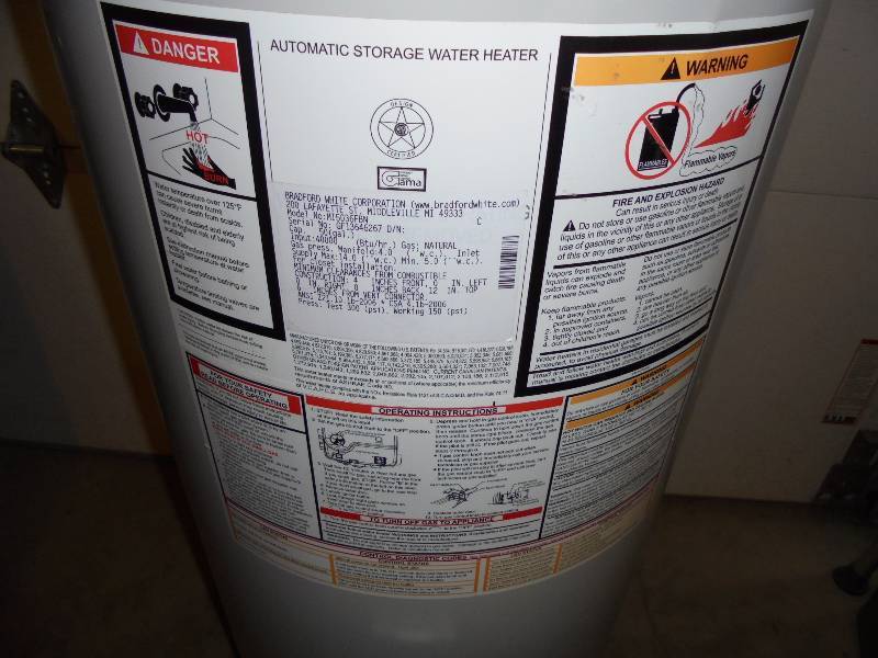Bradford Water Heater >> Bradford White Hydro Jet 50 Gallon Natural Gas Water Heater | June Consignment #4 | K-BID Bradford Water Heater >> Bradford White Hydro Jet 50 Gallon Natural Gas Water Heater | June Consignment #4 | K-BID