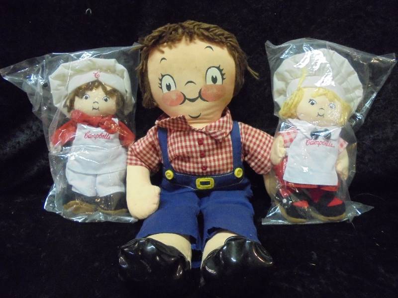 Lot - Campbell Kids Stuffed DollsToys