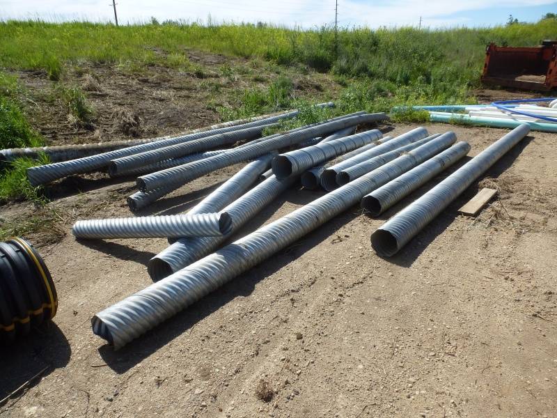 lot 161 image: Galvanized Culvert Pieces