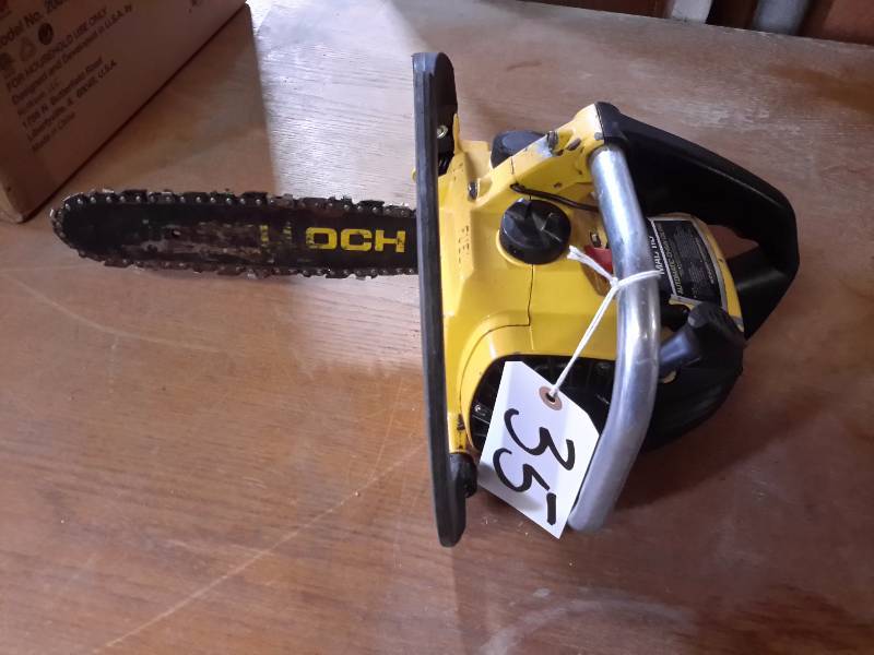 lot 35 image: McCullough Chain saw. .Untested.. 10 in blade