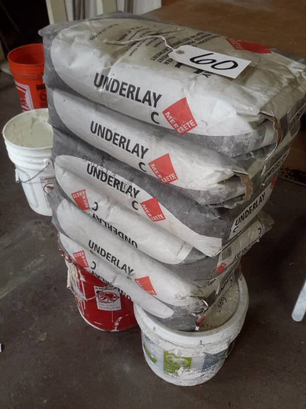 lot 60 image: Professional Grade Polymer Portland Cement, Mortar bed Underlayment