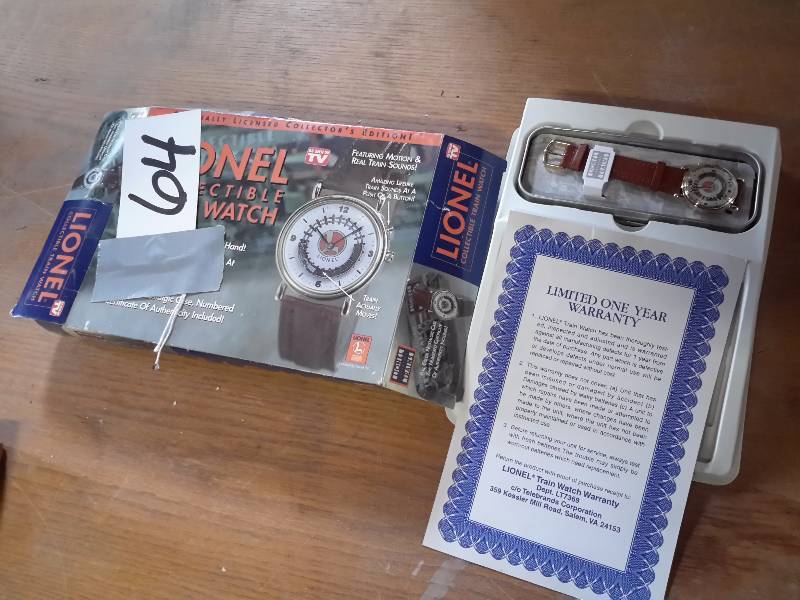 lot 64 image: LIONEL, legendary Trains Watch.. In its original box.. Never used.