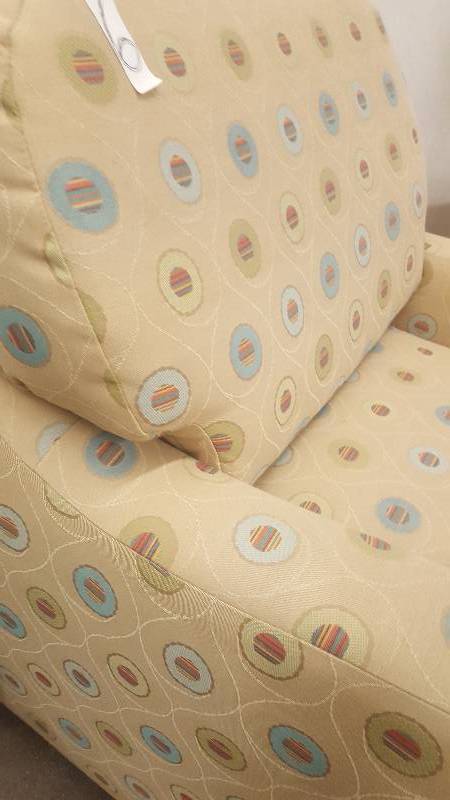 Pattern Fabric Arm Chair. Made by Flexsteel, Westside collection
