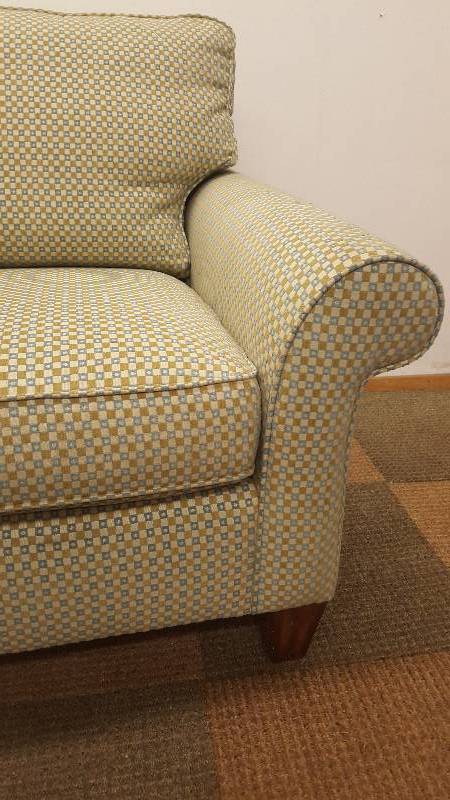 Arm Chair with  Roll under Ottoman. By Flexsteel. Cool and Unique design.