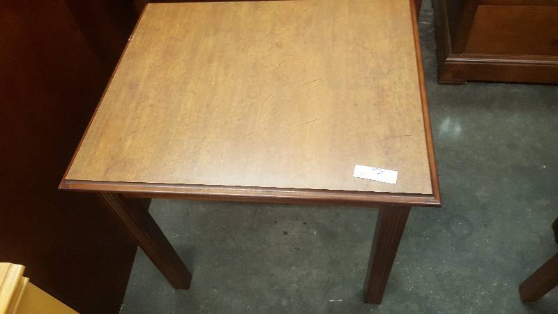 Dark wood side table. High quality wood & finish