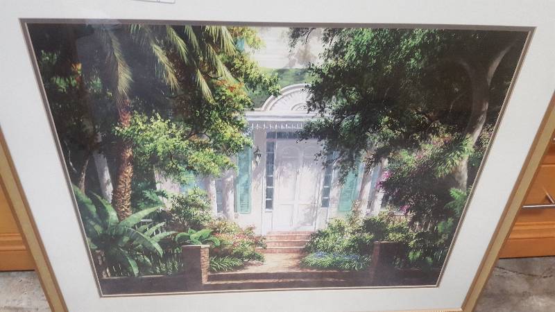Framed picture.