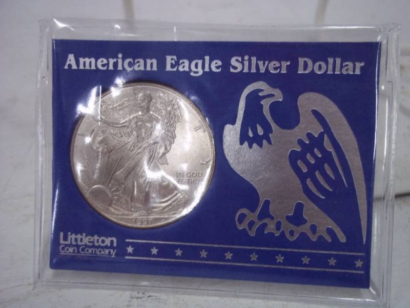 lot 15 image: Silver American Eagle 1 Oz. Fine Silver Year 1997 Coin