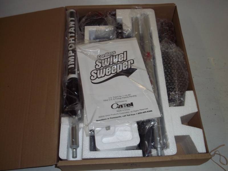 lot 187 image: New Cordless swivel sweeper