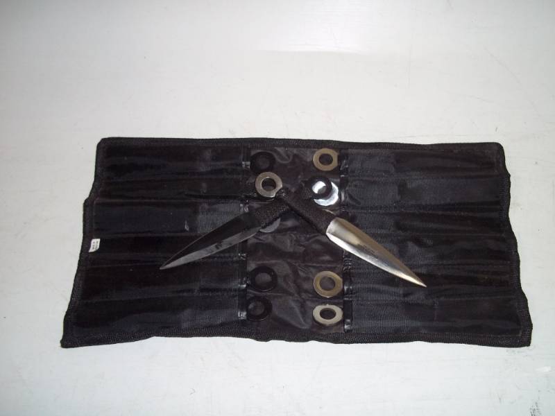 lot 242 image: Throwing Knifes with case