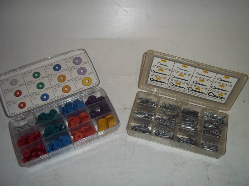 lot 269 image: Cotter pins and washers
