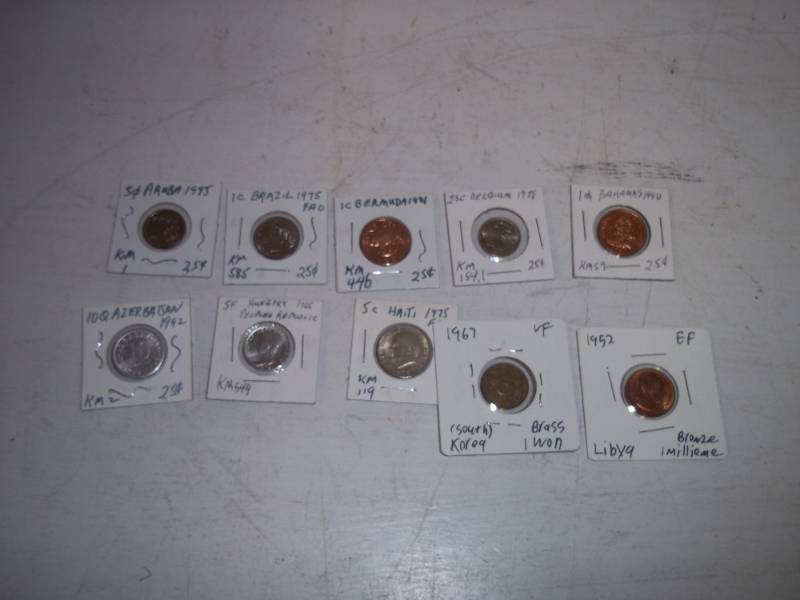 lot 283 image: 10 Foreign Coins