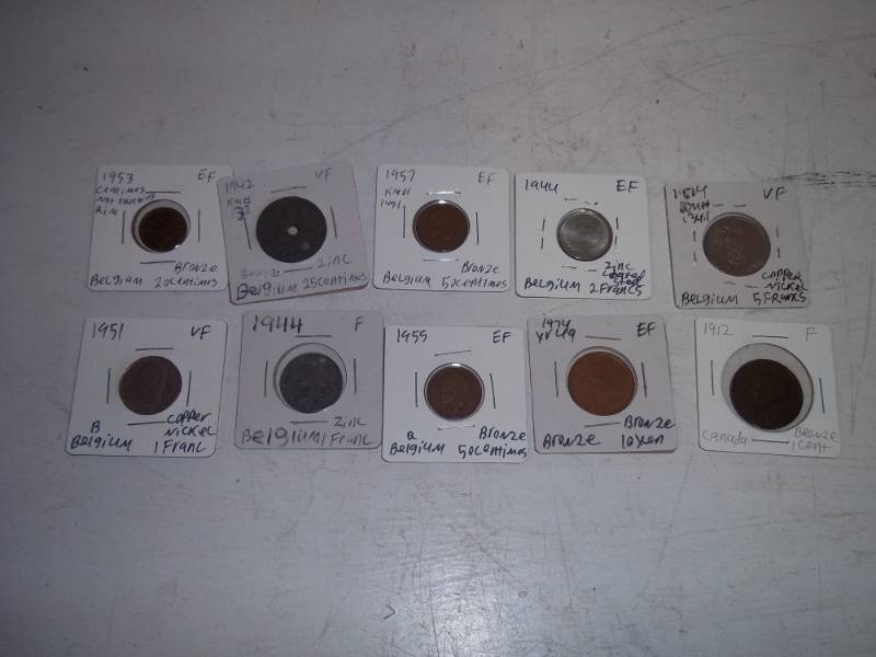 lot 288 image: 10 Foreign Coins