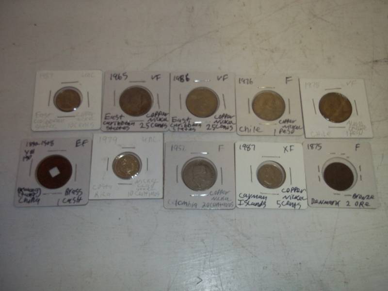lot 289 image: 10 Foreign Coins