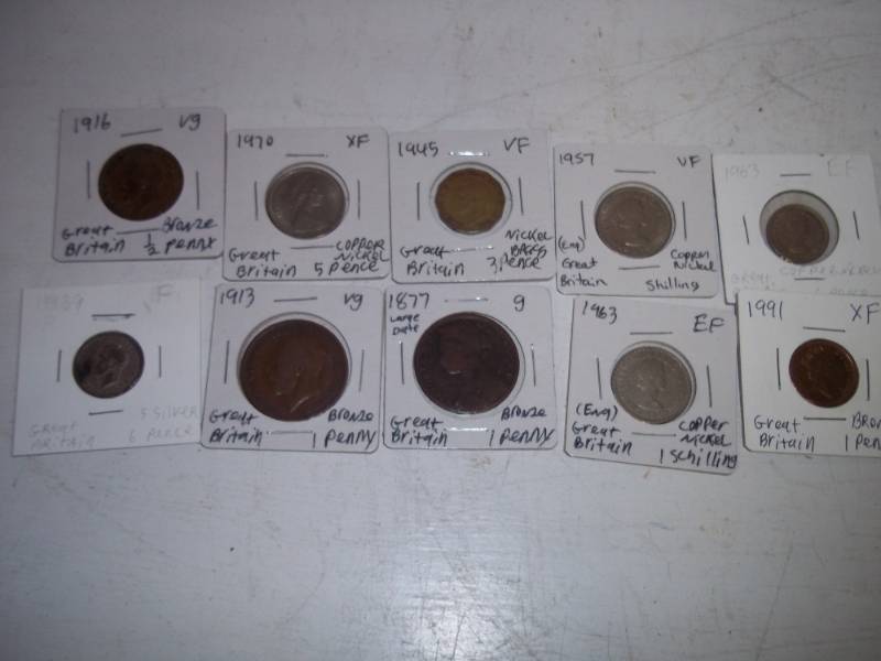 lot 295 image: 10 Foreign Coins