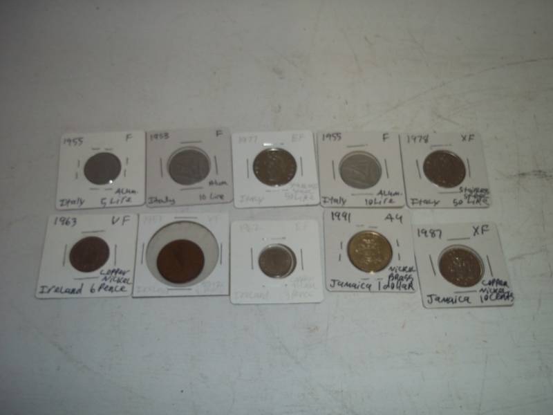 lot 299 image: 10 Foreign Coins