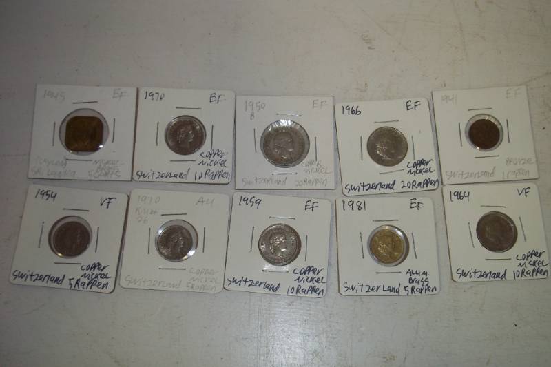 lot 368 image: 10 Foreign Coins