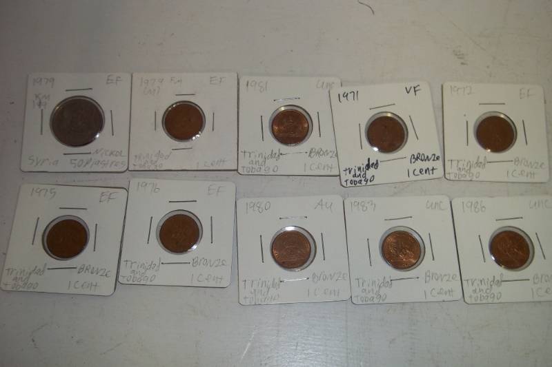 lot 369 image: 10 Foreign Coins