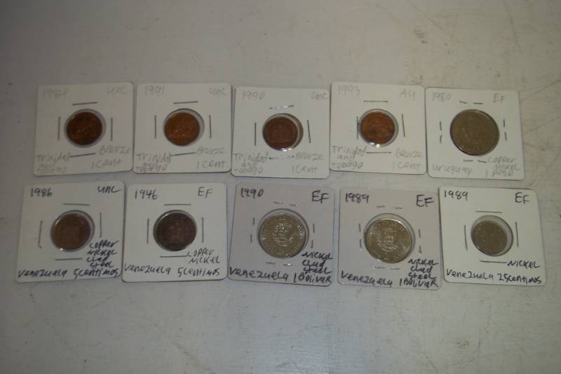 lot 370 image: 10 Foreign Coins