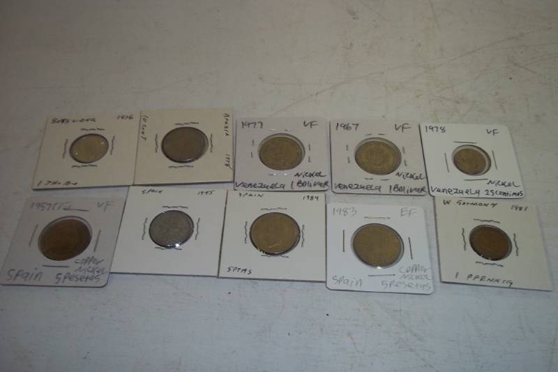 lot 380 image: 10 Foreign Coins