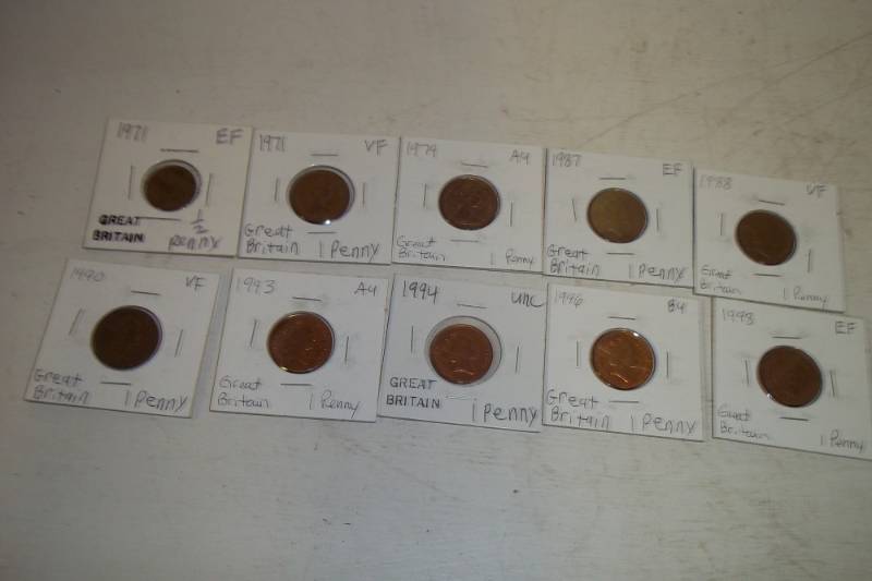 lot 463 image: 10 Foreign Coins