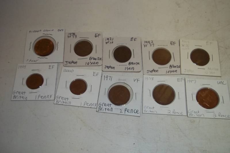 lot 464 image: 10 Foreign Coins