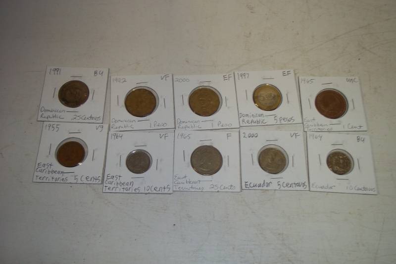 lot 467 image: 10 Foreign Coins