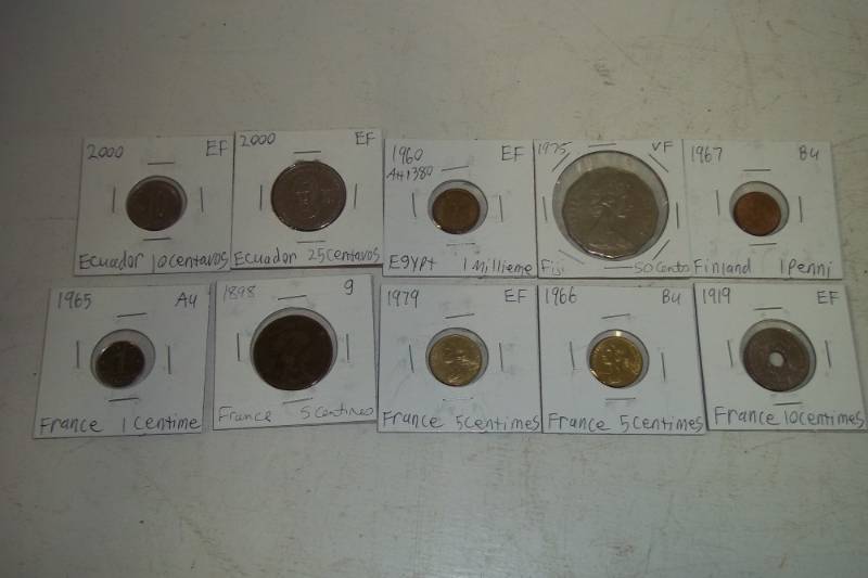lot 468 image: 10 Foreign Coins