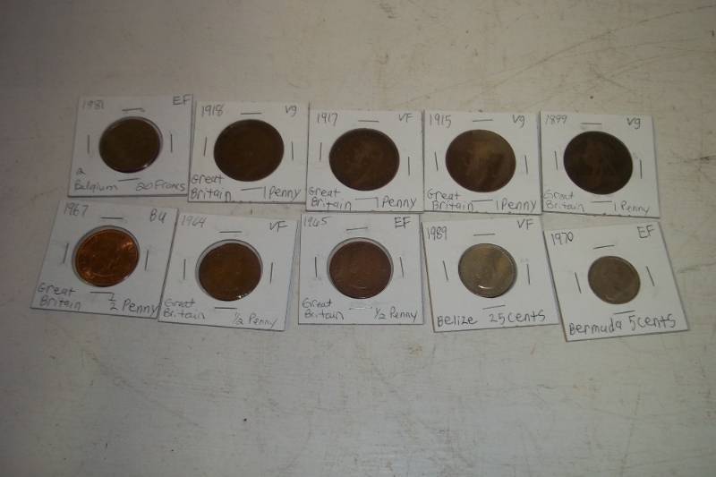 lot 469 image: 10 Foreign Coins