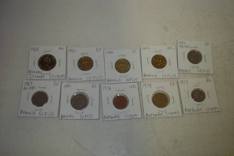 lot 477 image: 10 Foreign Coins