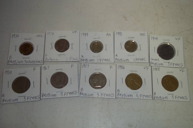 lot 478 image: 10 Foreign Coins