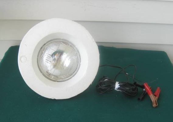 lot 020 image: Floating Fish Light  Fly-Tying Manual  Paper Mache Goose Decoy