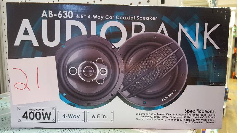 Audiobank 6.5 400W Car Speakers AB-630 NEW
