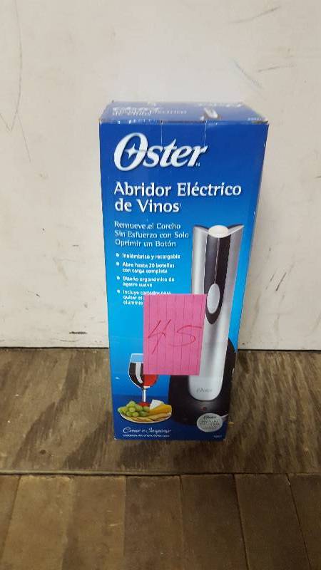 Oster Electric Wine Opener New