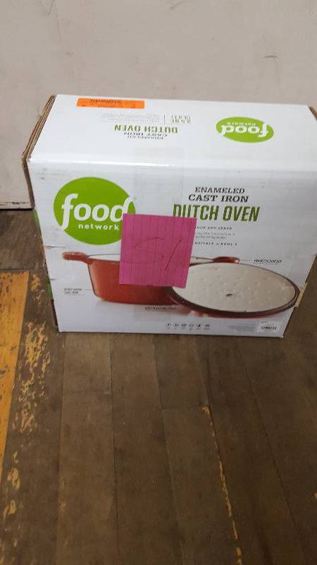 Food Network Cast Iron Dutch Oven New