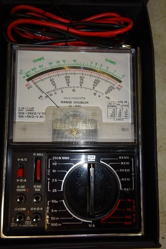lot 74 image: L & L air OHMS Meter