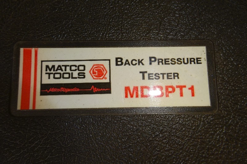 lot 40 image: Matco back pressure tester