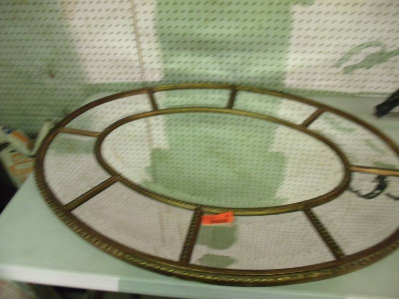 lot 99 image: Oval Mirror